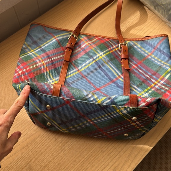 Dooney & Bourke Tartan Tote Bag - Picture 10 of 11